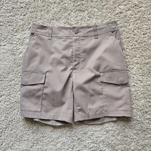 Duluth Trading Co Shorts Womens 6 Beige Cargo Lightweight Outdoor Hiking